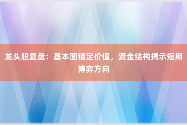 龙头股复盘：基本面锚定价值，资金结构揭示短期博弈方向